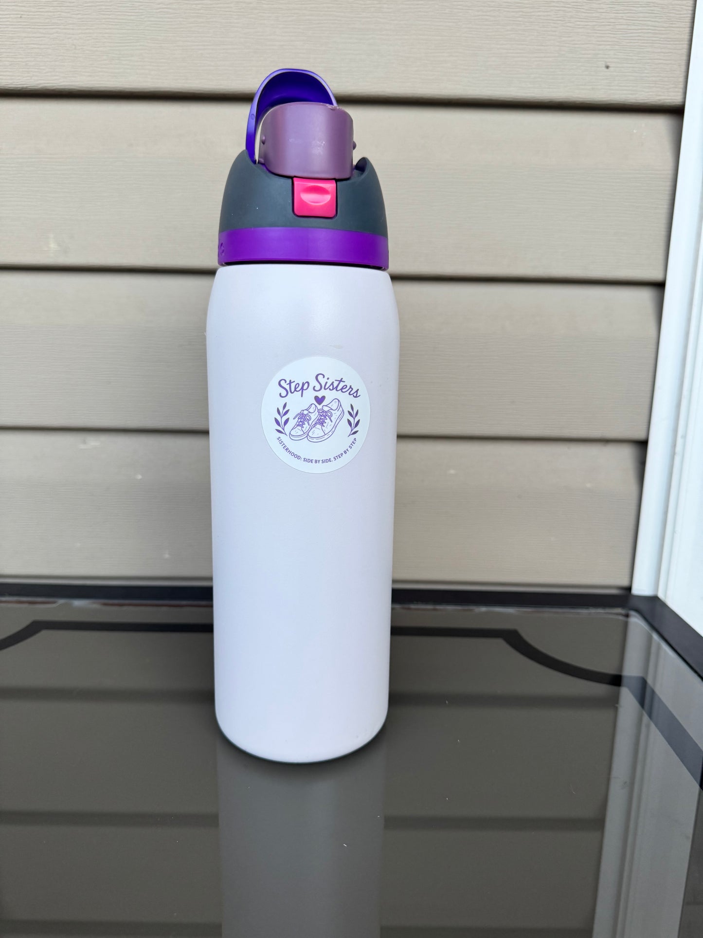 Step Sisters Sticker – Sisterhood Walking Club Decal | Water Bottle, Laptop & Journal Sticker